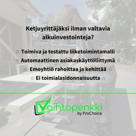 Haetaan ketjuyrittäjää Palvelut 1